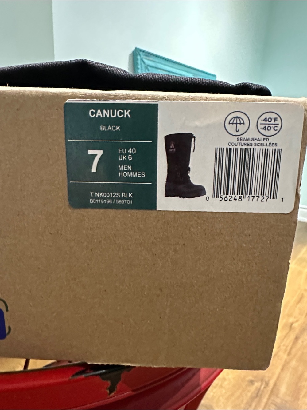 Kamik Black Men's Insulated Winter Boots - Picture 2 of 2